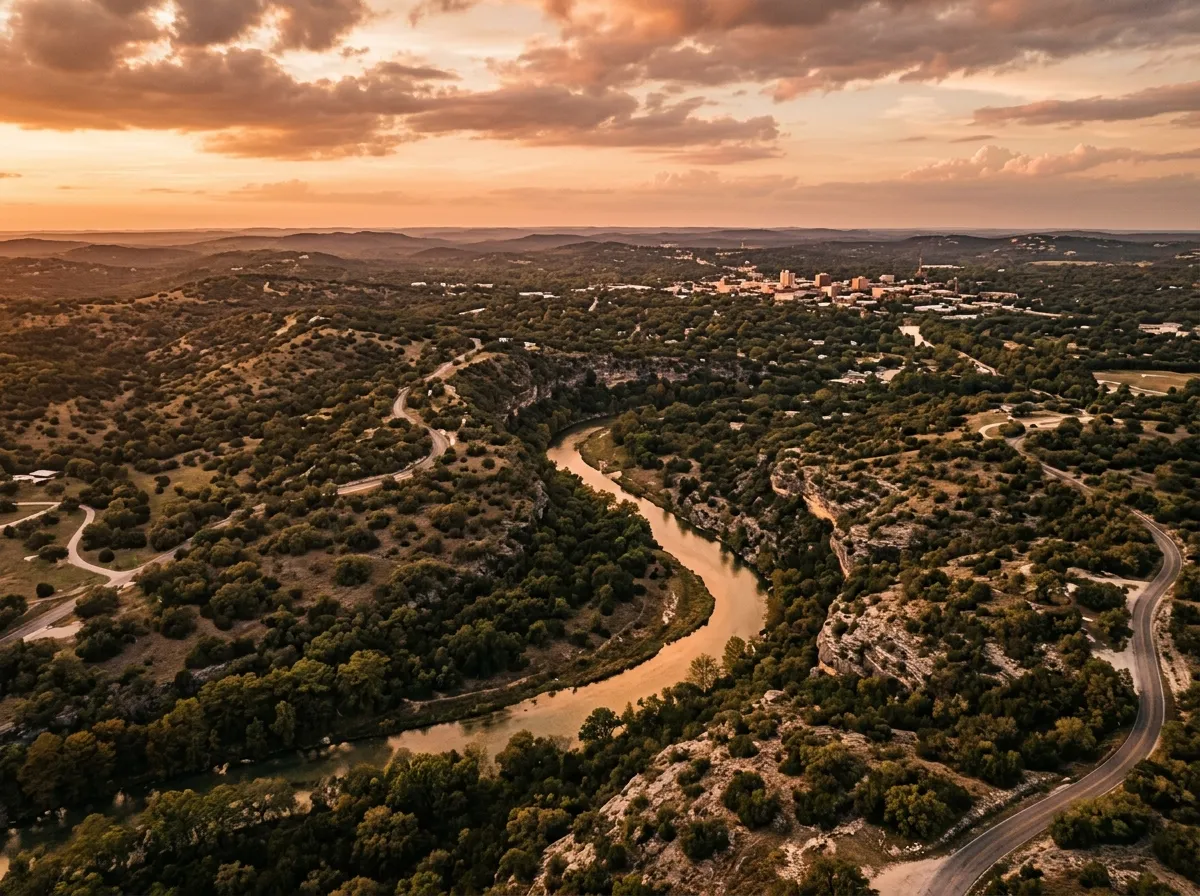 New Braunfels aerial view