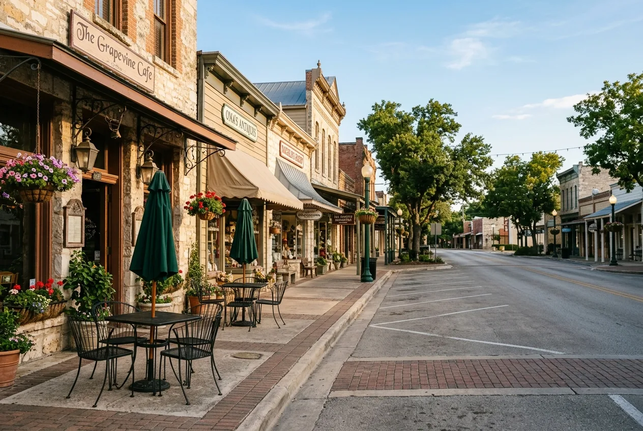 Downtown New Braunfels main street